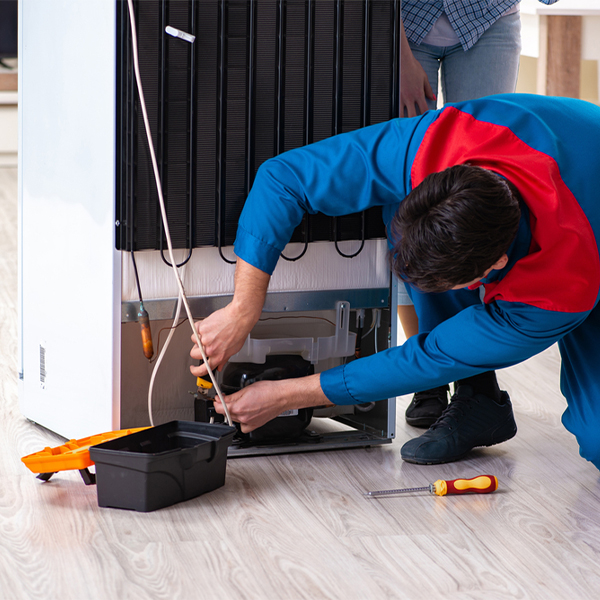 how much do you charge for refrigerator repair services in Dunmore WV